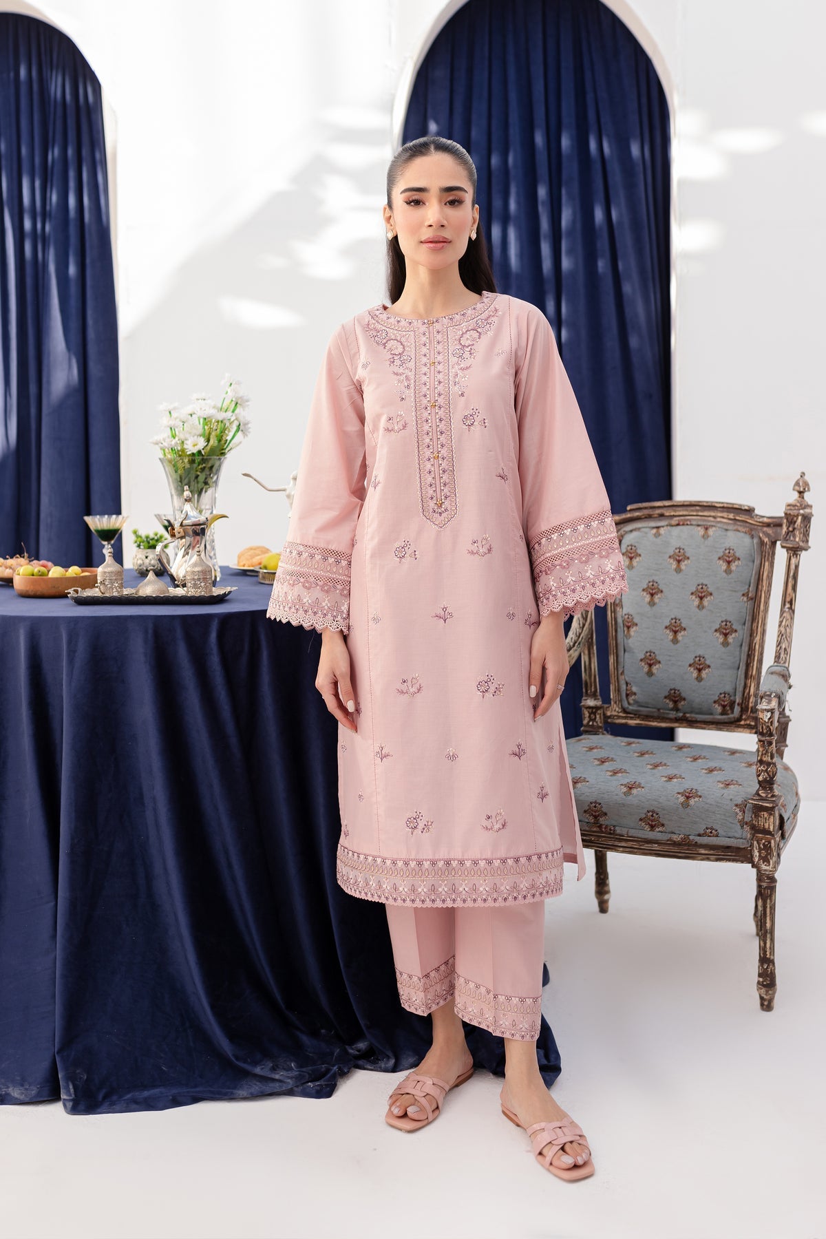 Winter - Best Selling - Asher - 2Pc Embroidered Dress