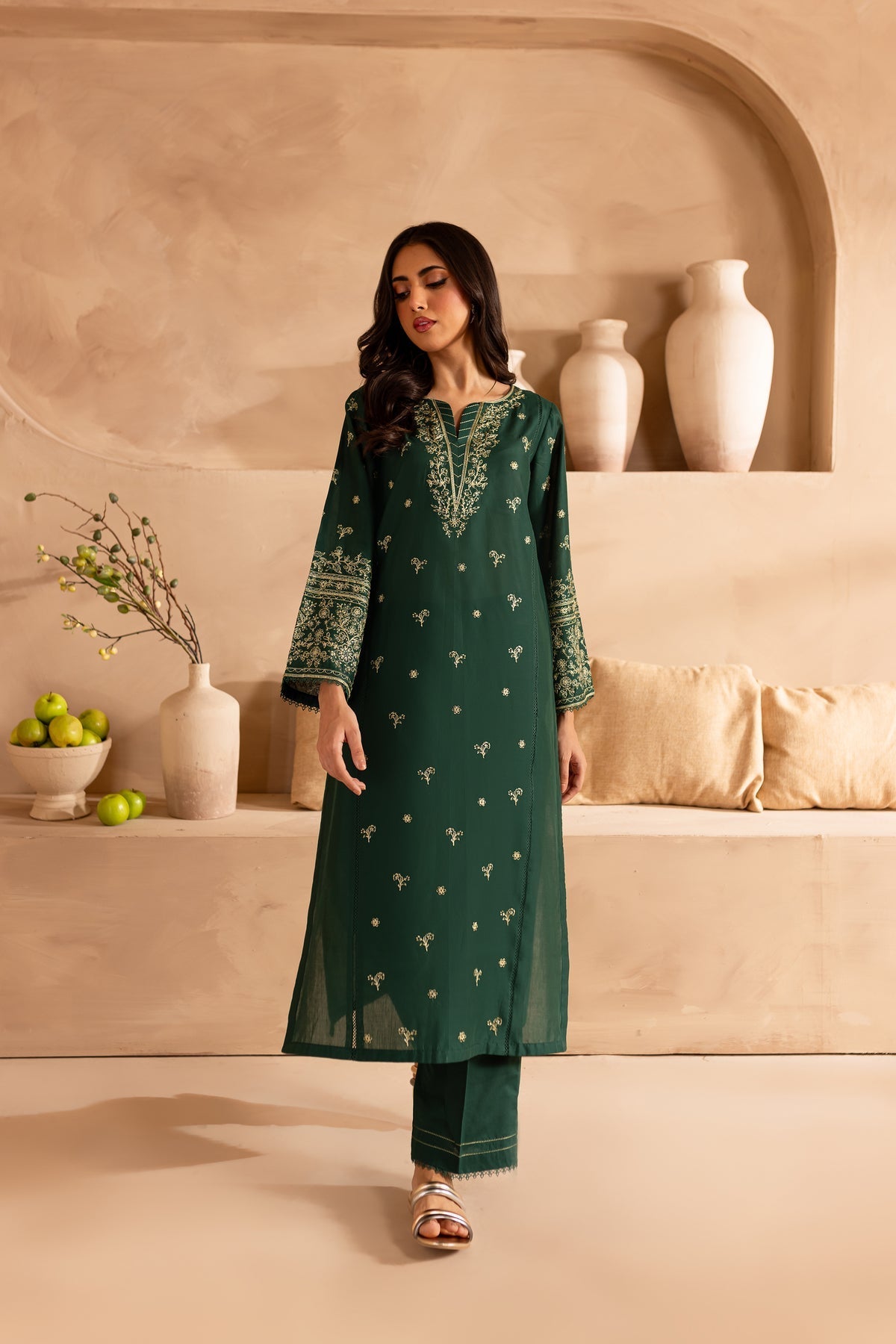 Winter - Best Selling - 2Pc Embroidered Dress