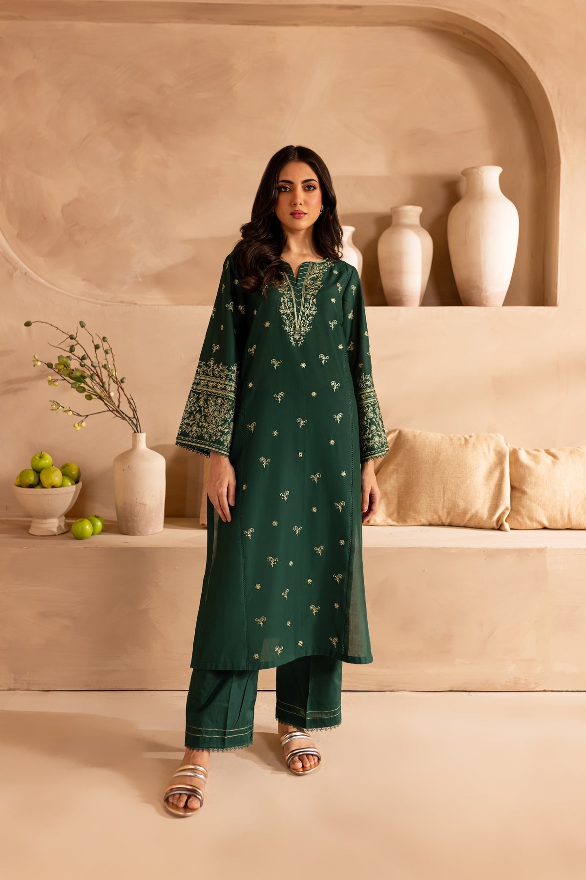 Winter - Best Selling - 2Pc Embroidered Dress