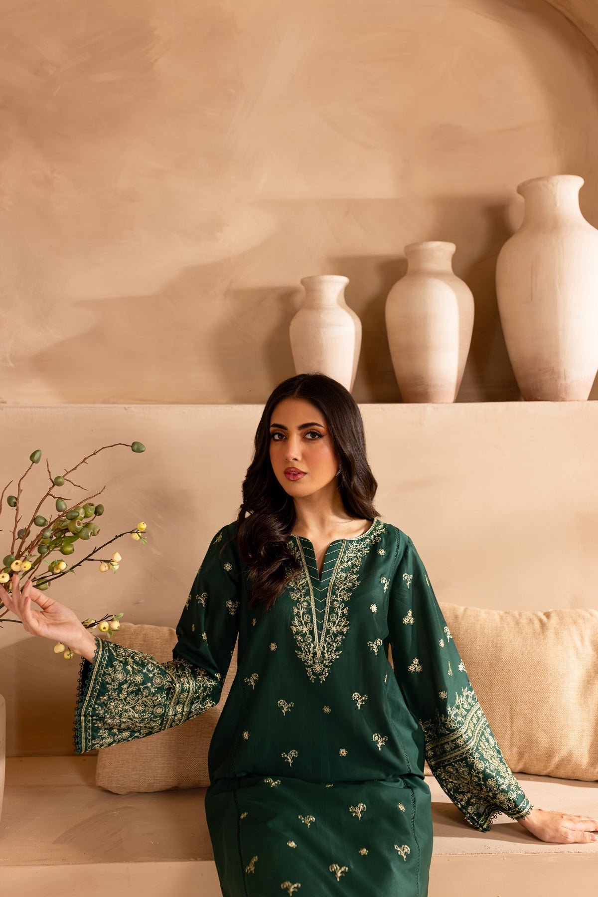 Winter - Best Selling - 2Pc Embroidered Dress