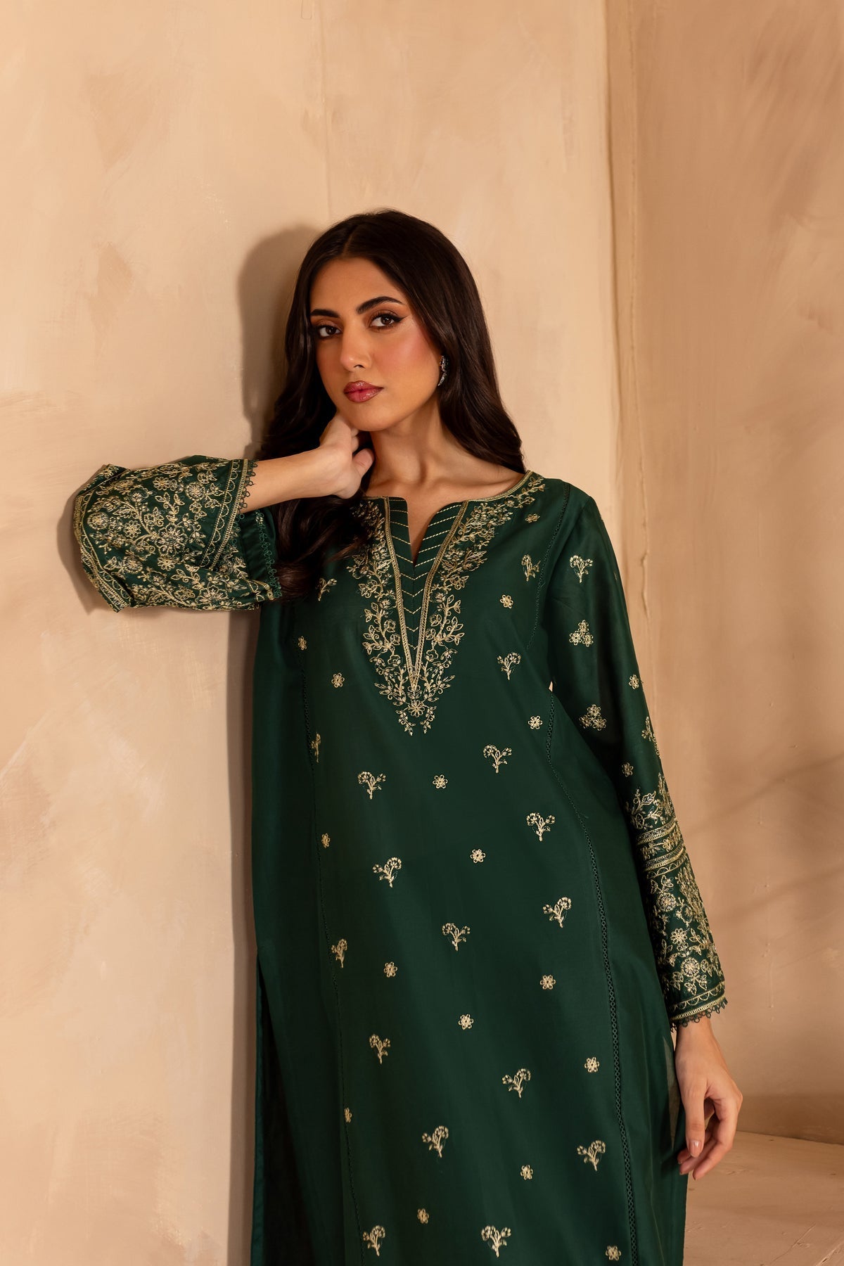 Winter - Best Selling - 2Pc Embroidered Dress