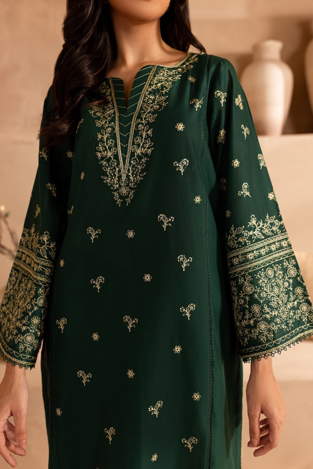 Winter - Best Selling - 2Pc Embroidered Dress