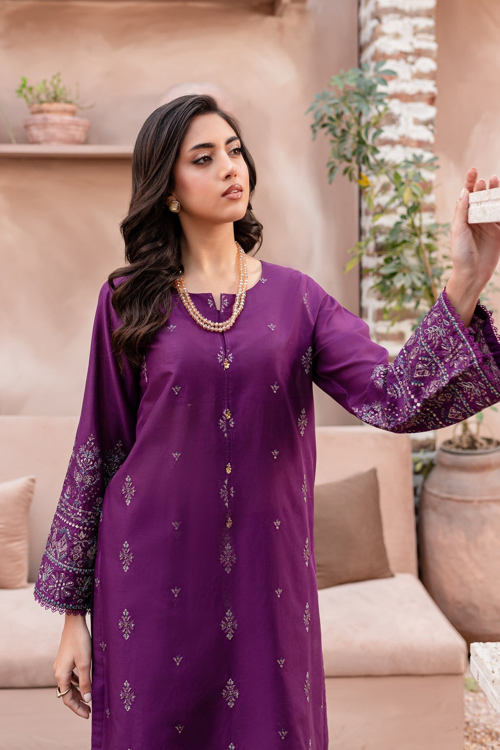 Winter Best Selling  - Eminence - 2Pc Embroidered Dress
