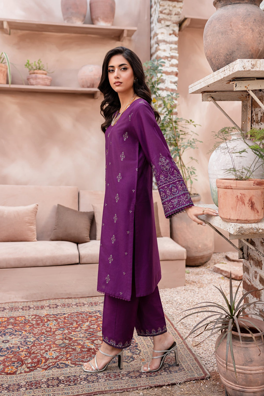 Winter Best Selling  - Eminence - 2Pc Embroidered Dress