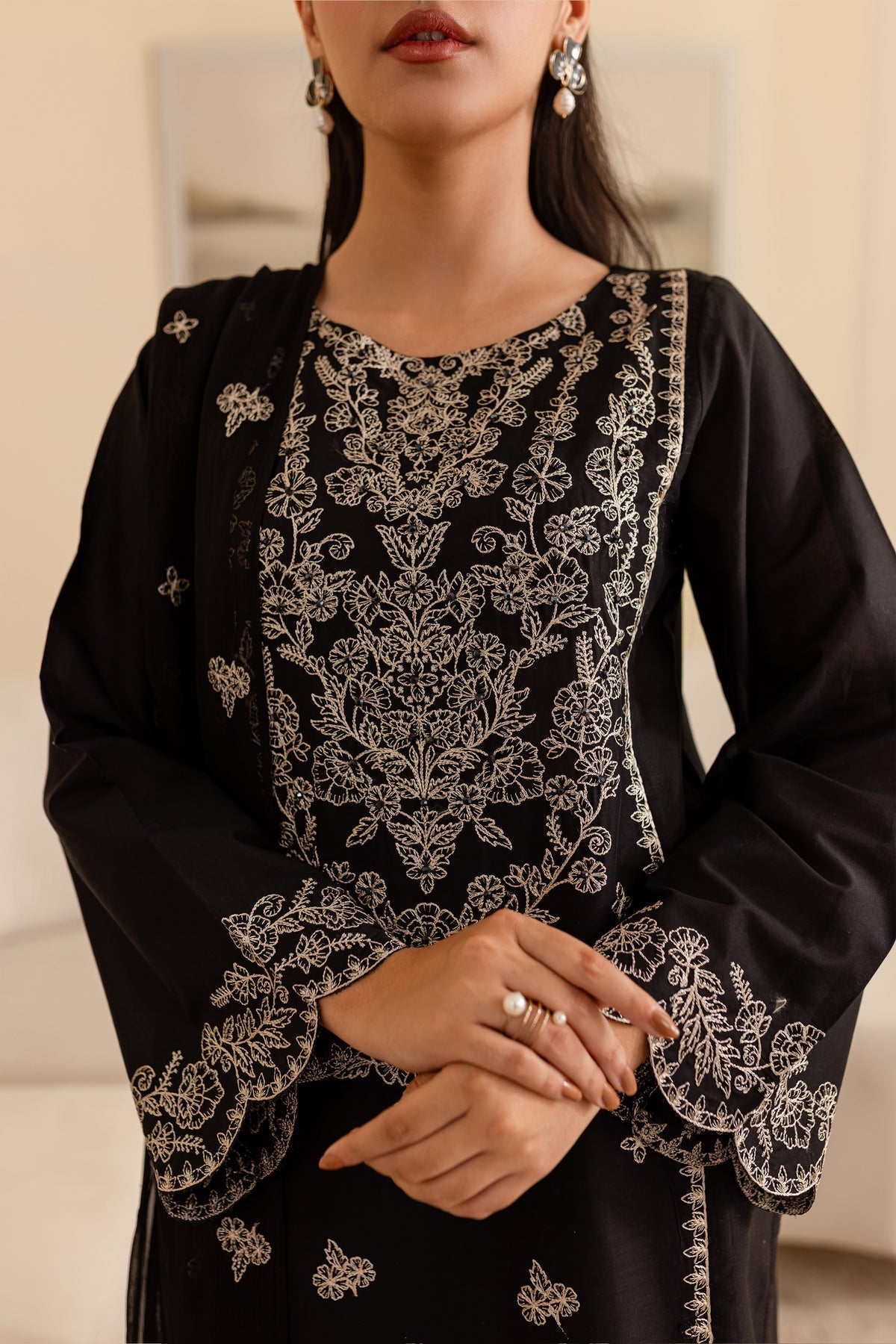 Winter - Ace - 3Pc Embroidered Dress