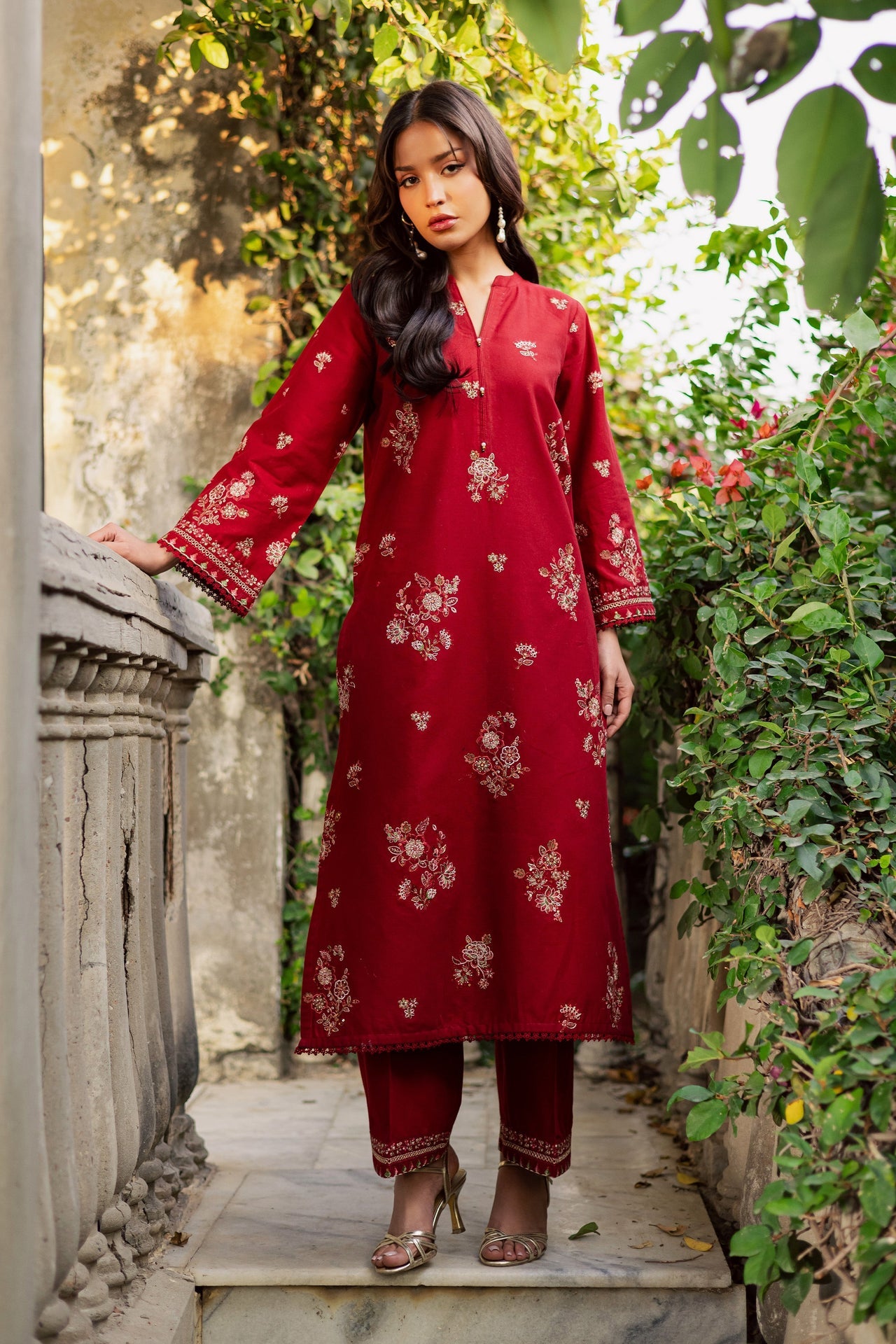 New Arrival - Arisu - 2Pc Embroidered Dress