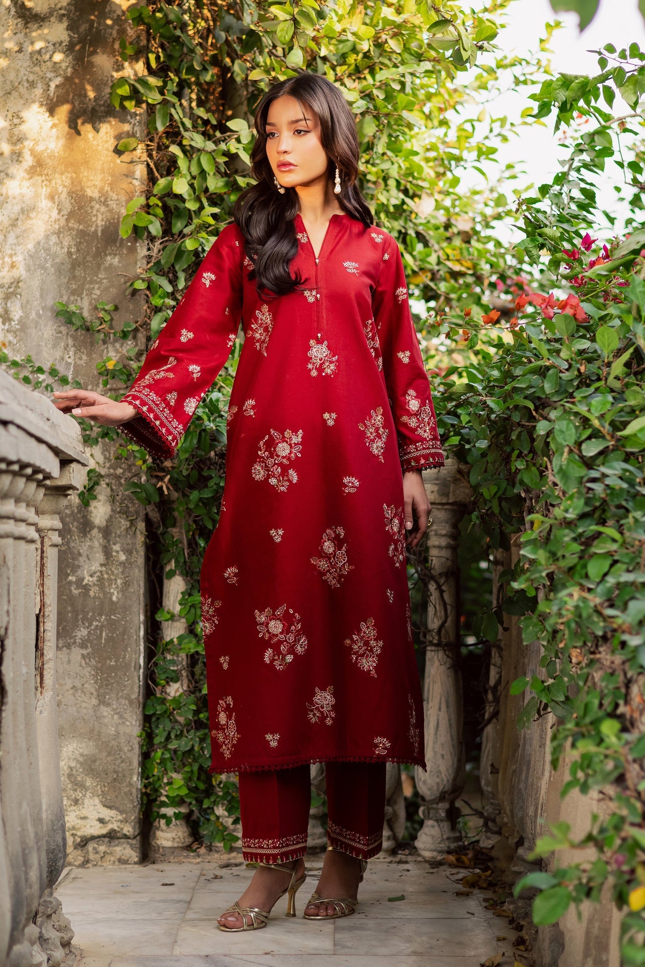 New Arrival - Arisu - 2Pc Embroidered Dress