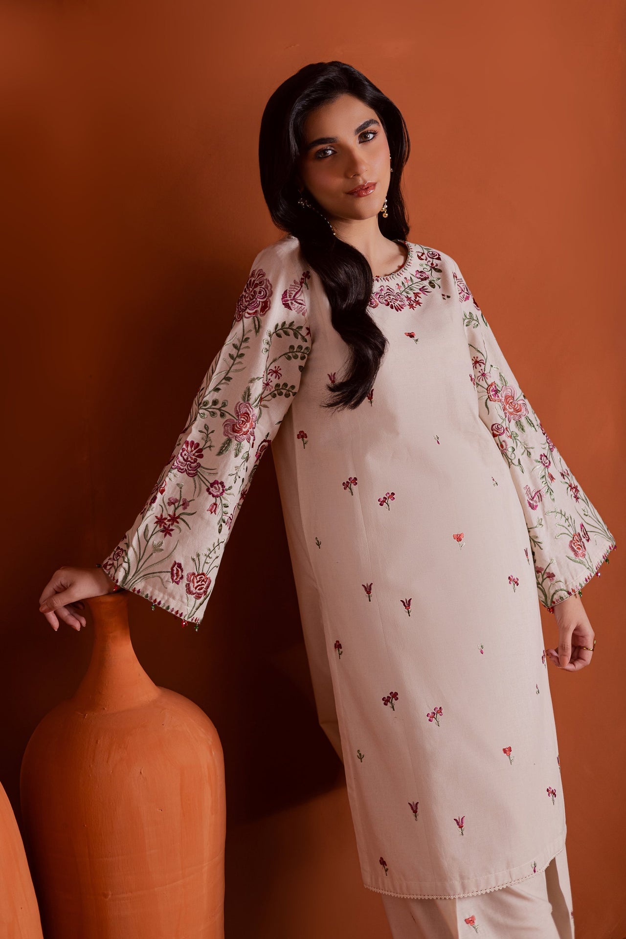 Winter - Best Selling - Colours - 2Pc Embroidered Dress