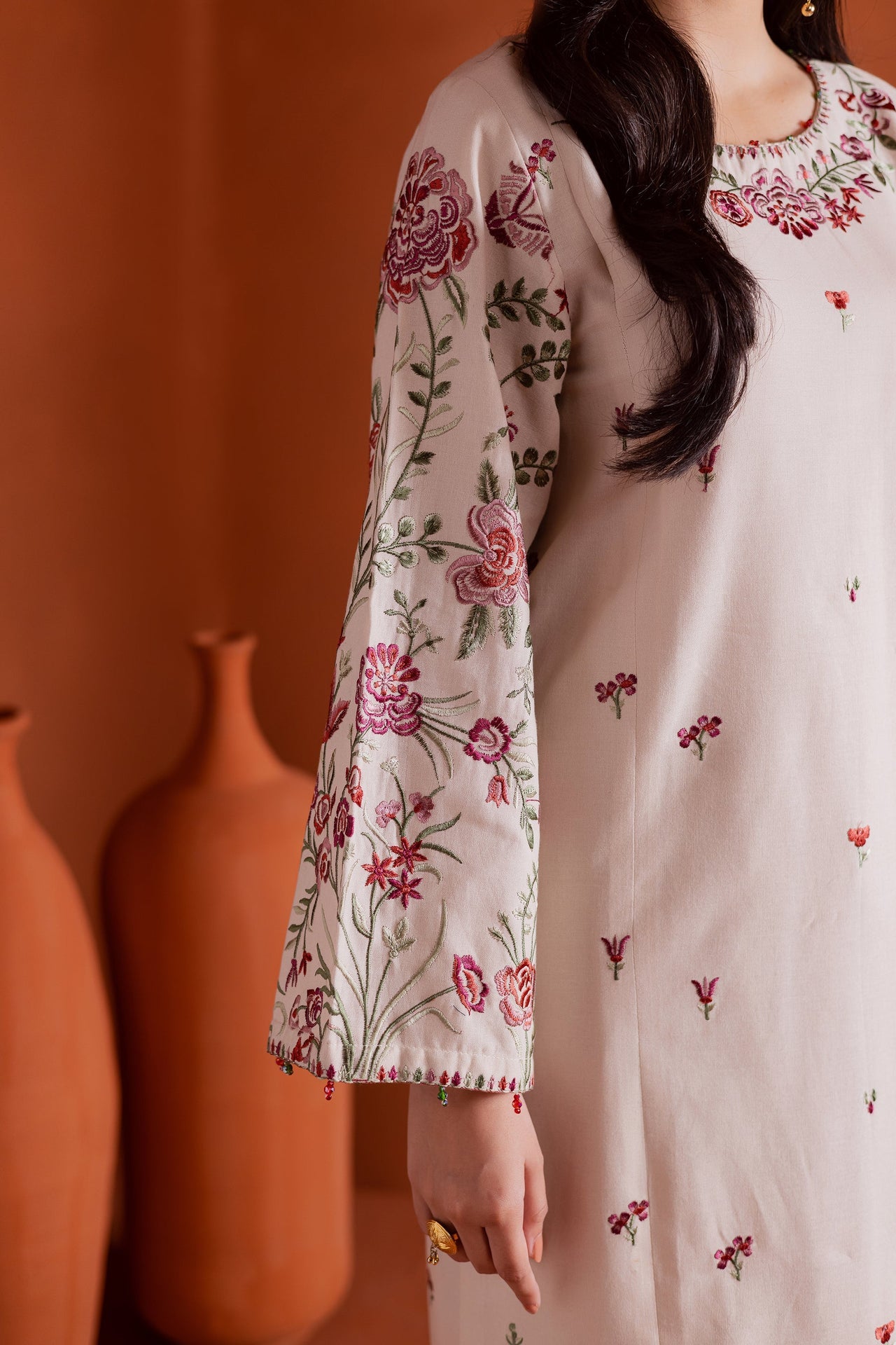 Winter - Best Selling - Colours - 2Pc Embroidered Dress