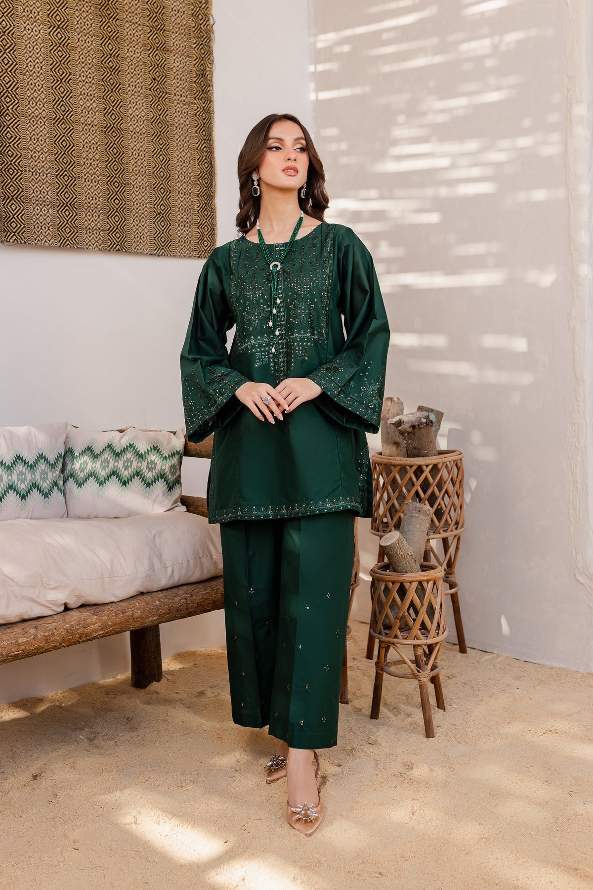 Best Selling - Corduroy - Embroidered Shirt