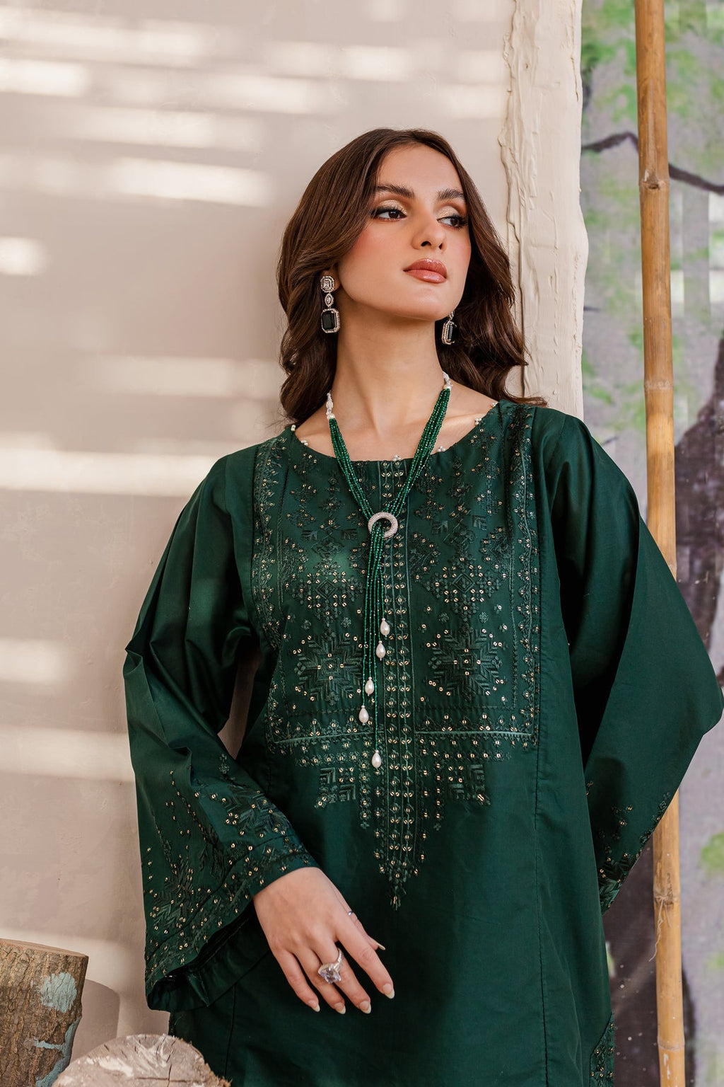 Best Selling - Corduroy - Embroidered Shirt