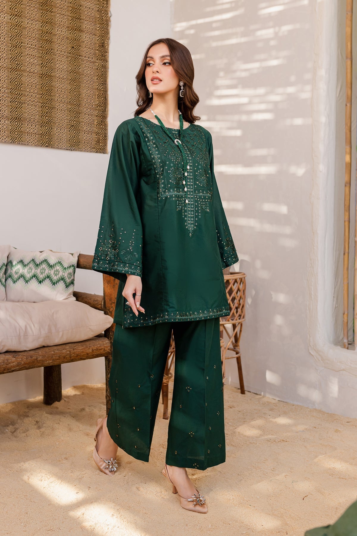 Best Selling - Corduroy - Embroidered Shirt