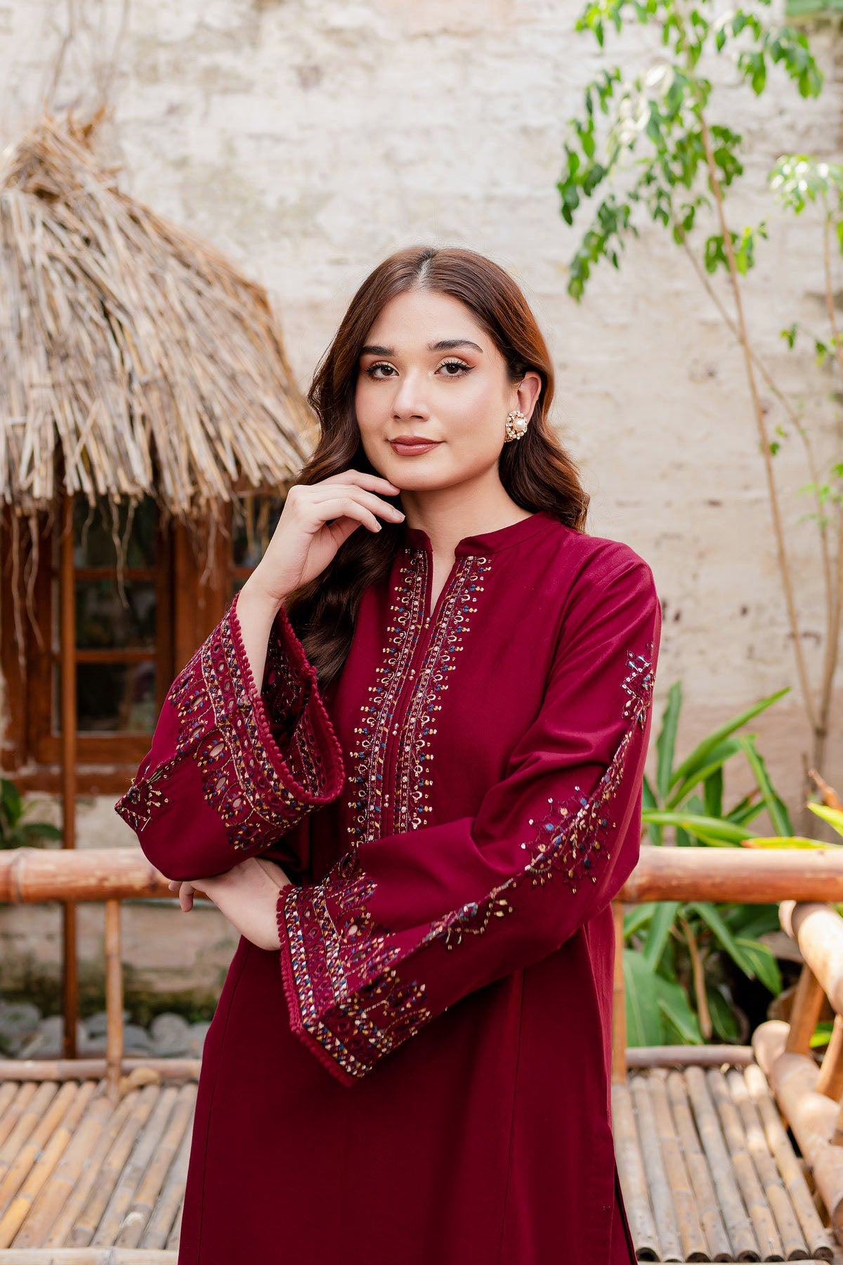 Winter - Best Selling - Cosmo - 2Pc Embroidered Dress