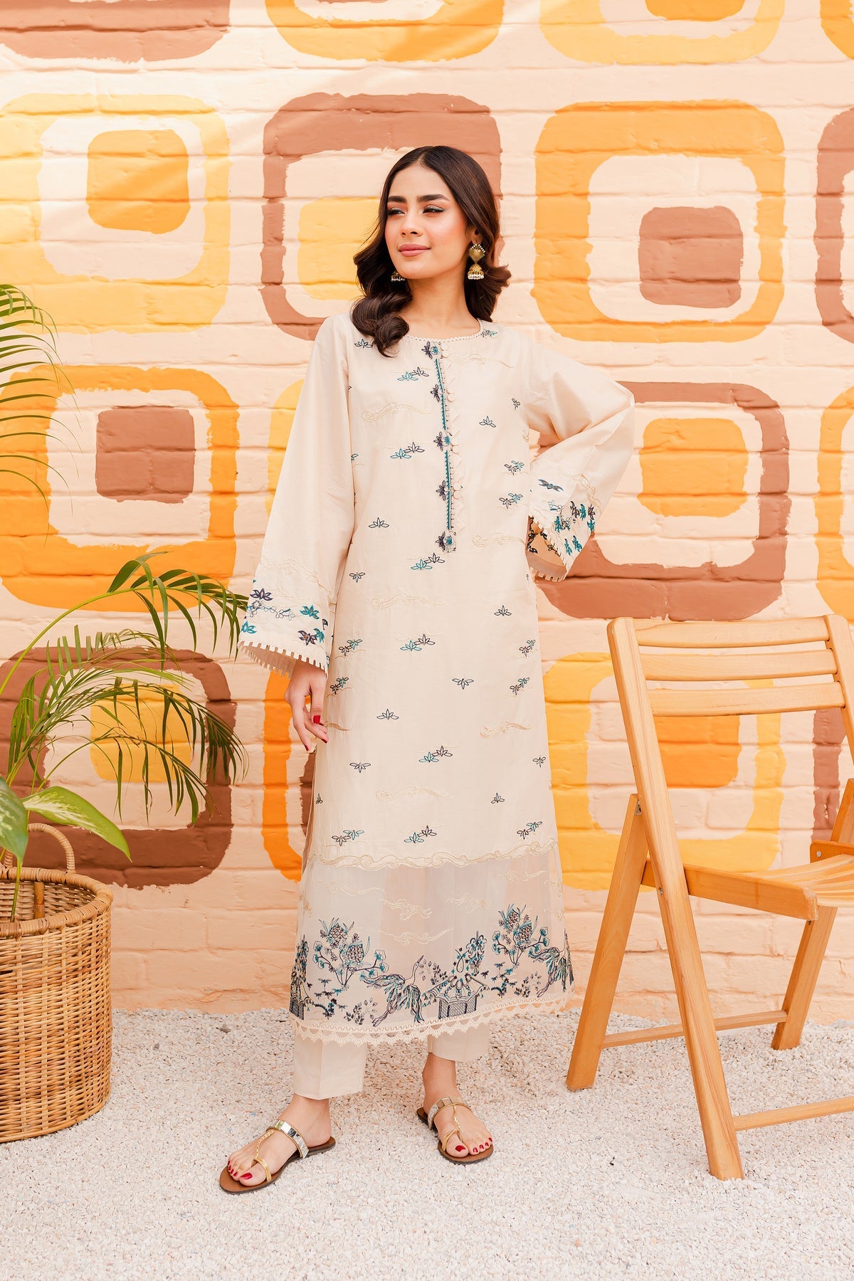 New Arrival - Elowen - 2Pc Embroidered Dress