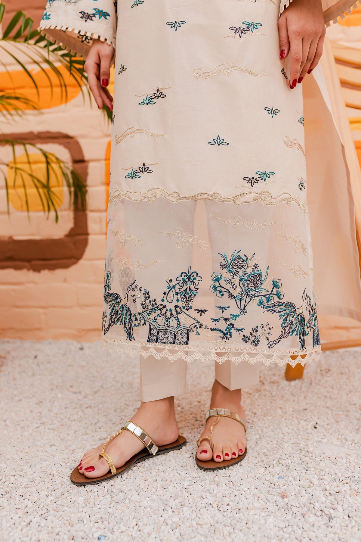 New Arrival - Elowen - 2Pc Embroidered Dress