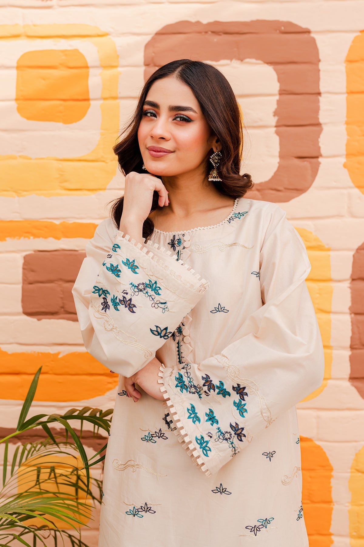 New Arrival - Elowen - 2Pc Embroidered Dress