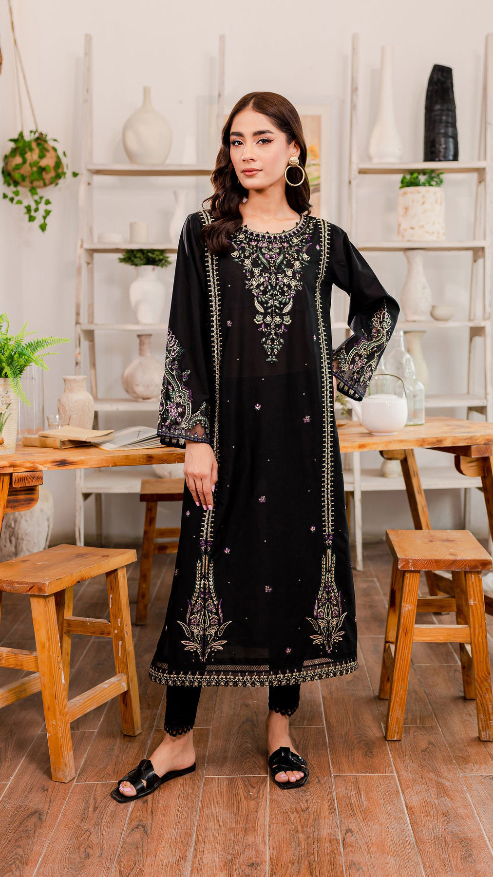 Winter - Best Selling - Marquise - 2Pc Embroidered Dress