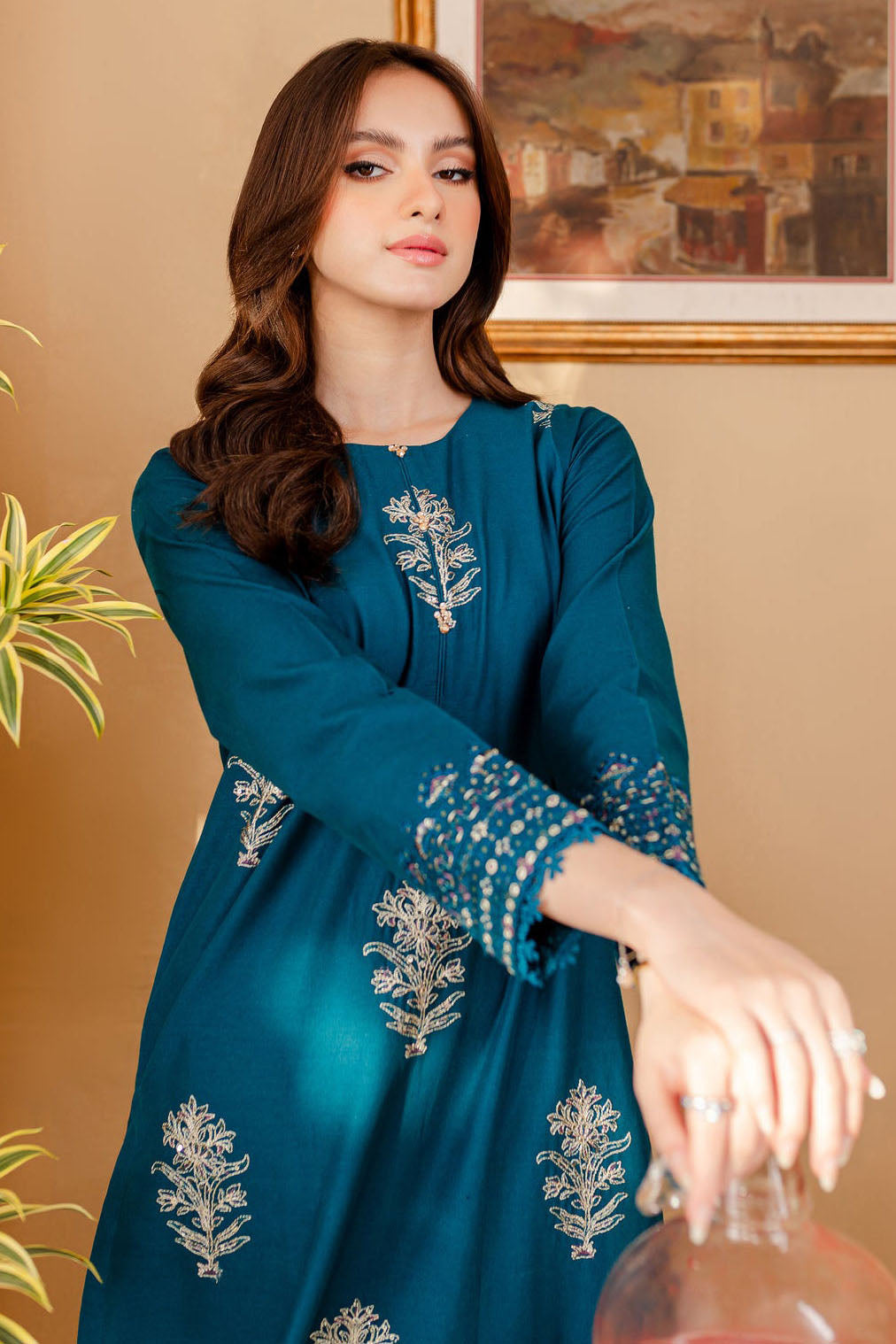 Winter - Best Selling - Melvin - 2Pc Embroidered Dress