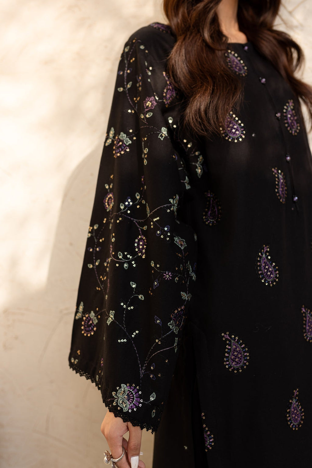 Winter - Best Selling - Midnight Mosaic - 2Pc Embroidered Dress