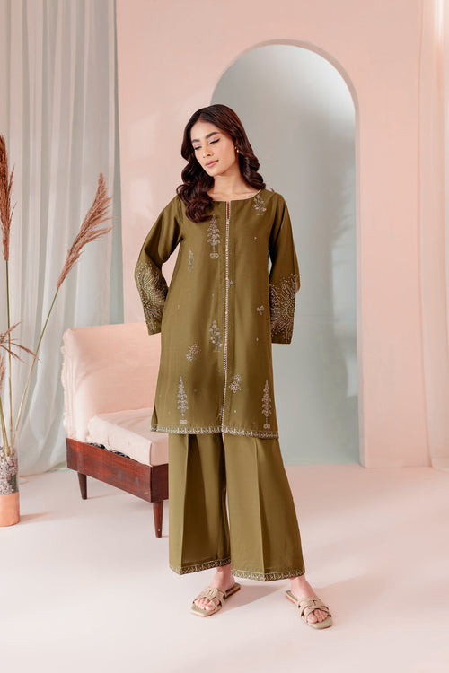 Best Selling - Seaweed - 1Pc Embroidered Shirt