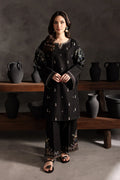 Best Selling - Black Berry - Stitched 2Pc Embroidered Dress